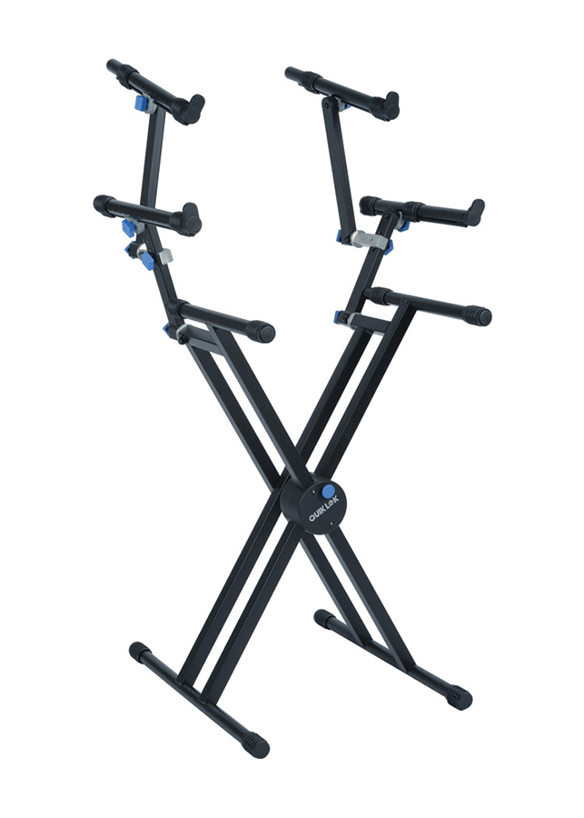 Quik Lok QL-723 Double Braced 3 Tier Keyboard Stand